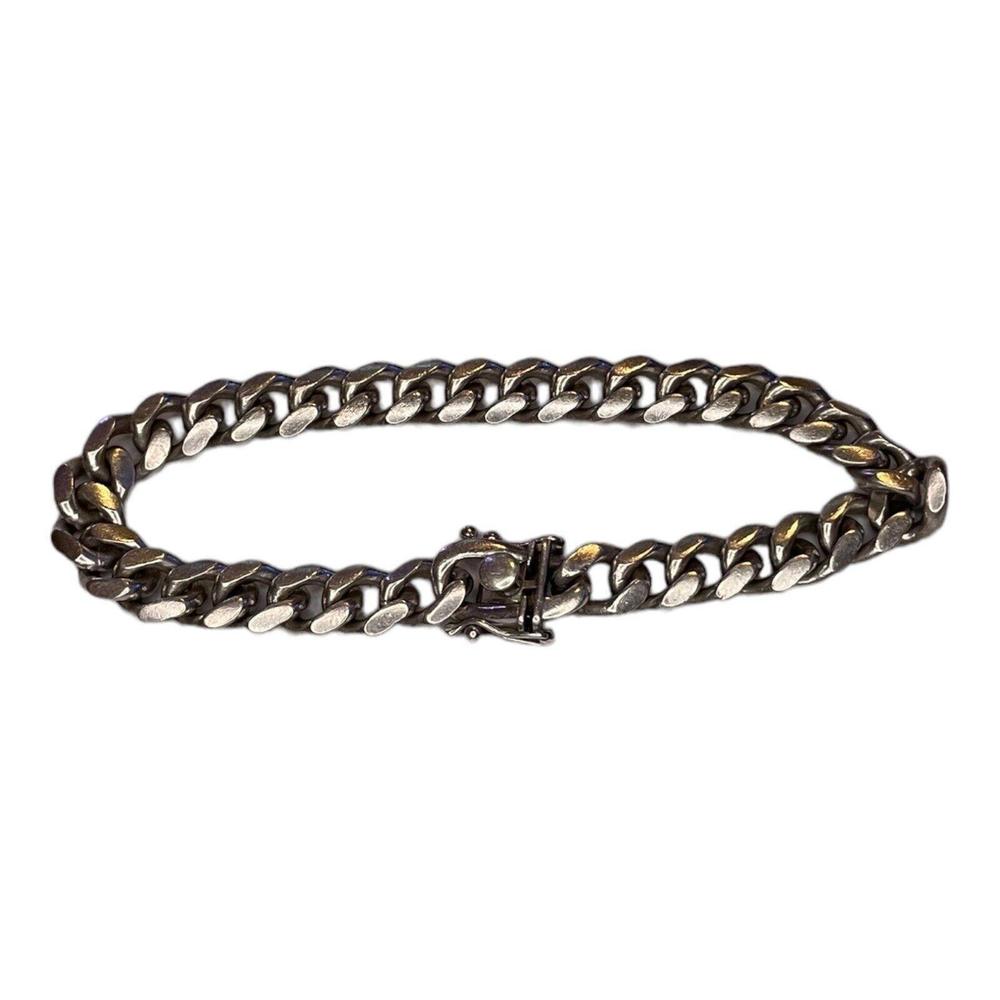 8.5 Inch .925 Silver Bracelet Made In Italy